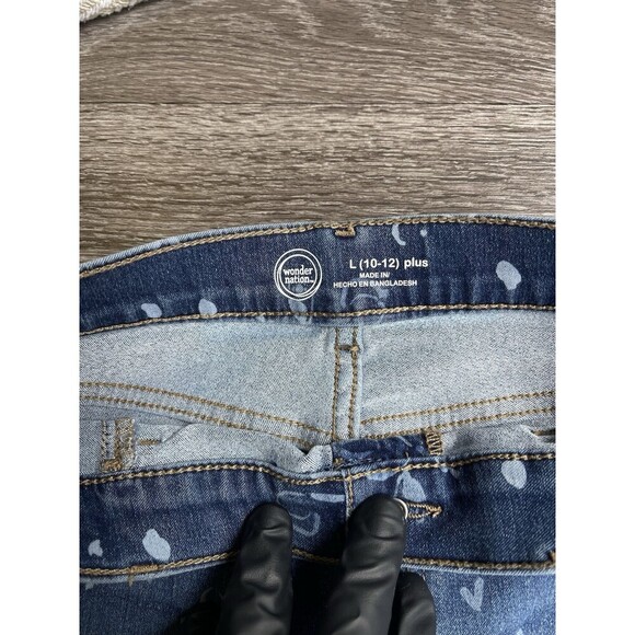 Wonder Nation Girls Flor Bootcut  Flare Jeans, Blue, Size Large (10-12) Plus - Picture 6 of 8